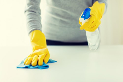 Cleaning dust and residue after renovation in Bermondsey